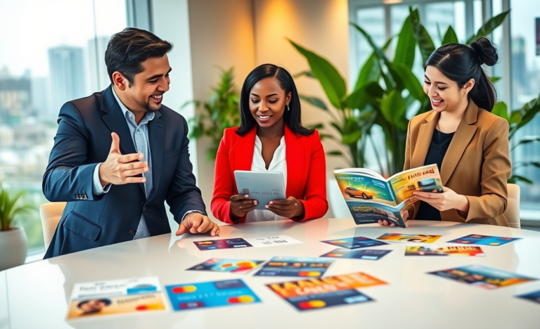 A variety of credit cards displayed showcasing new offers and benefits.