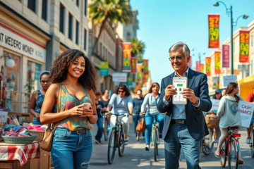 A person receiving fast cash through simple methods without bureaucracy.