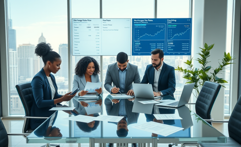 A visual guide to comparing mortgage rates for better financial decisions.