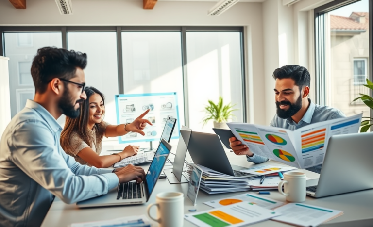 A graphic illustrating the process of comparing offers from various platforms for informed purchasing decisions.