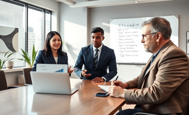 Assessing the credibility of a credit company through various evaluation steps.