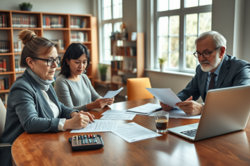 Illustration of common mistakes made when asking for a loan and solutions to avoid them.