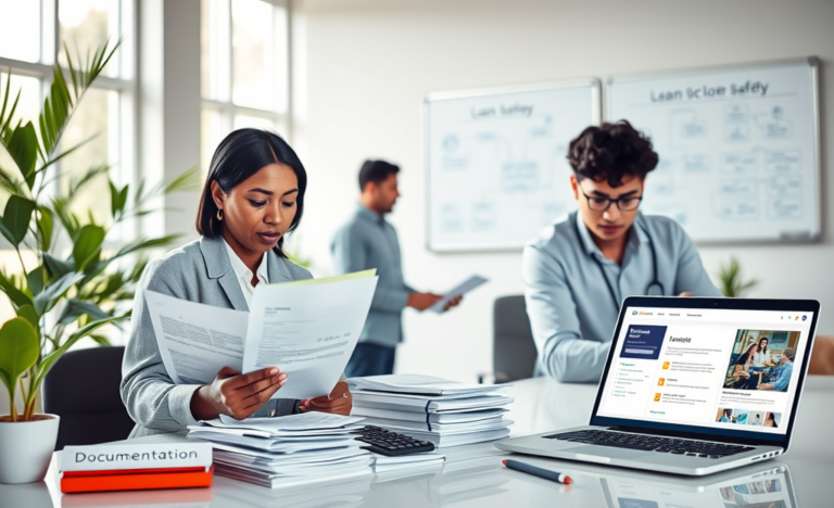 A visual guide illustrating the steps to request a loan safely.