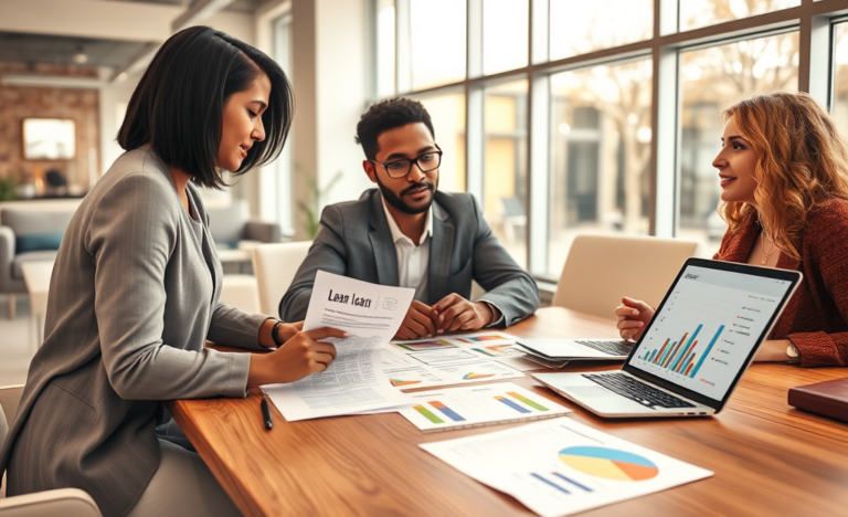 Infographic illustrating steps to making a smart loan decision.