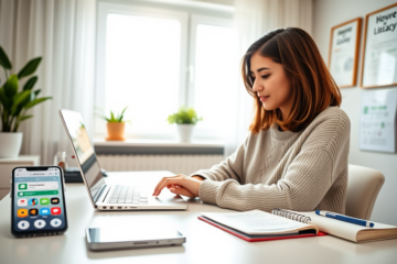 A person using a laptop to explore reliable platforms for safe and fast money-making.