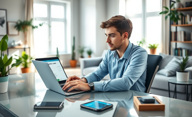 An illustration of the digital loan process highlighting convenience and speed of access to funds.