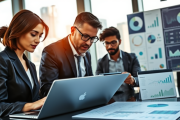 A visual representation of quick credit analysis in finance, showcasing automated tools enhancing credit assessment.