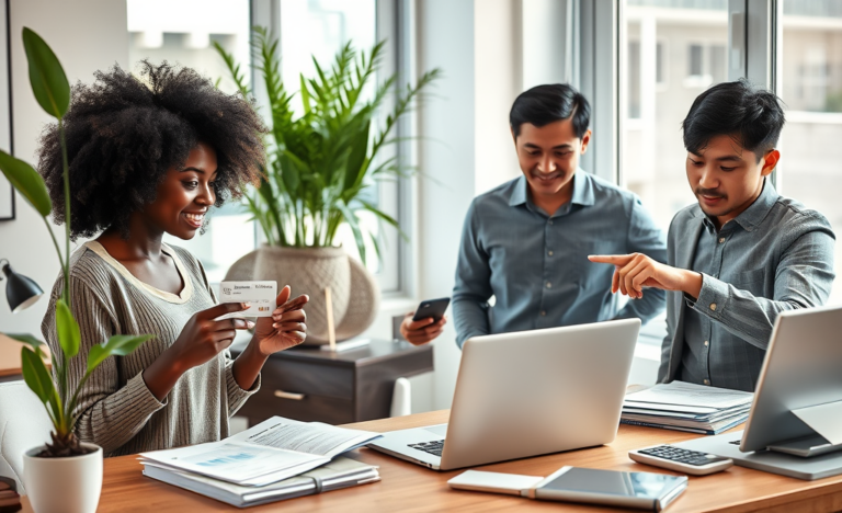 A person reviewing their credit report while looking for ways to increase their credit limits despite a low score.