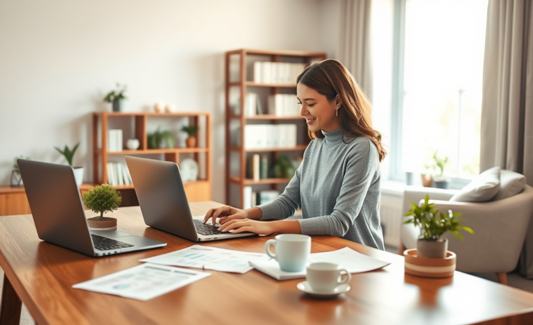 A person analyzing options for online personal loans.